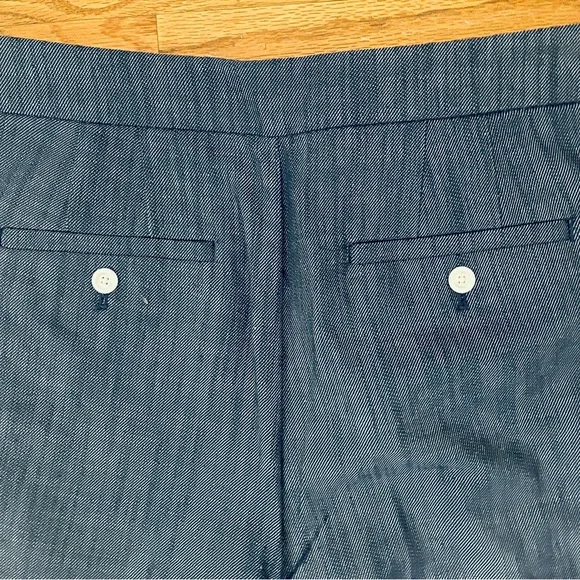 LOFT Curvy Mariner Trouser Pants in Refined Denim Size 12 - Picture 7 of 8